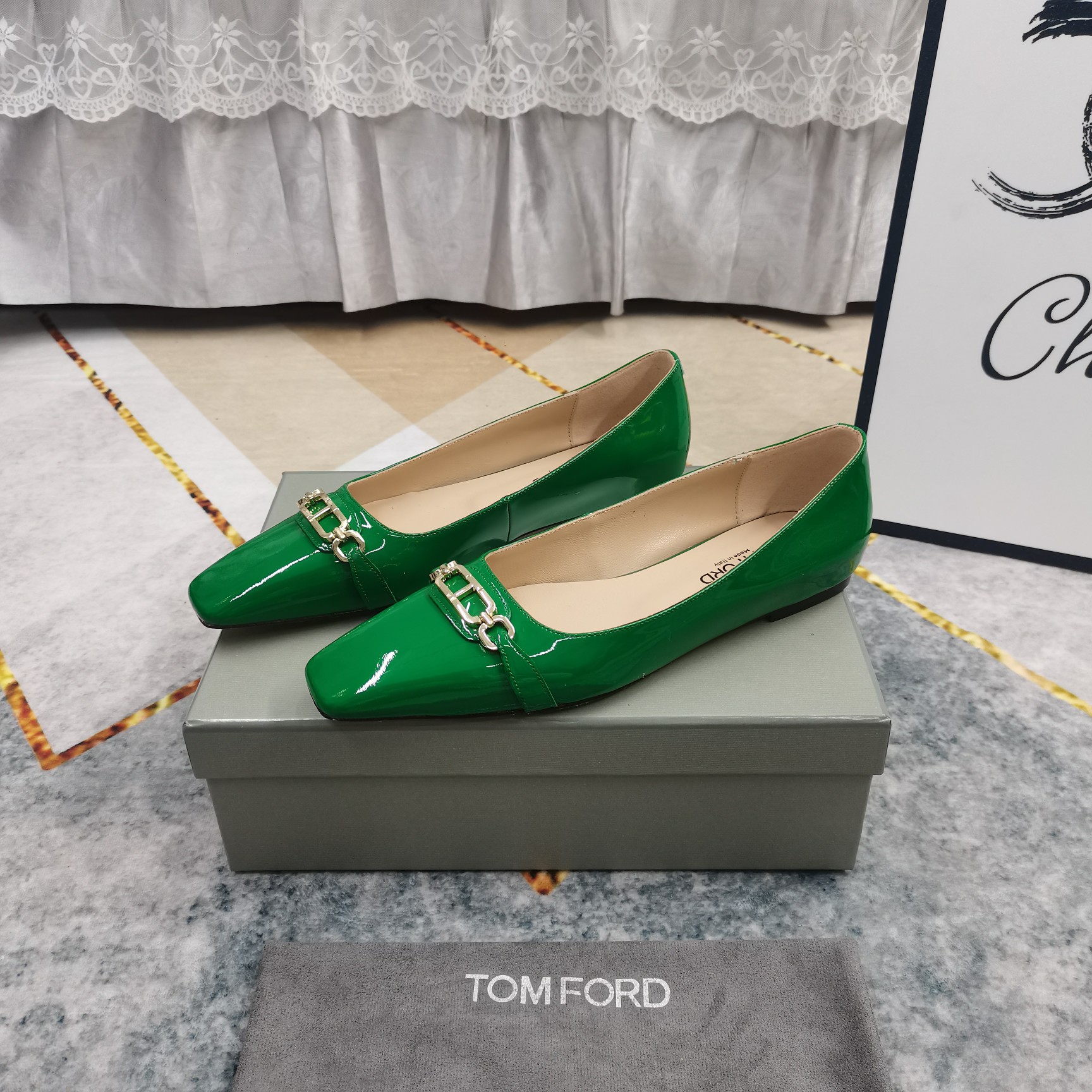 New TOM FORD Metal Button Shoes with AAA Italian Sheepskin: Perfect Details & Quality - 图片 8