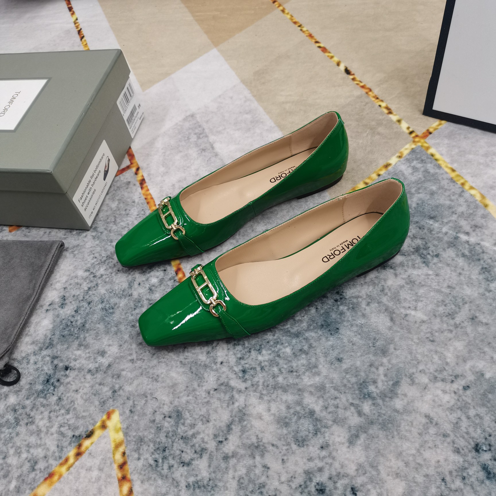 New TOM FORD Metal Button Shoes with AAA Italian Sheepskin: Perfect Details & Quality - 图片 6