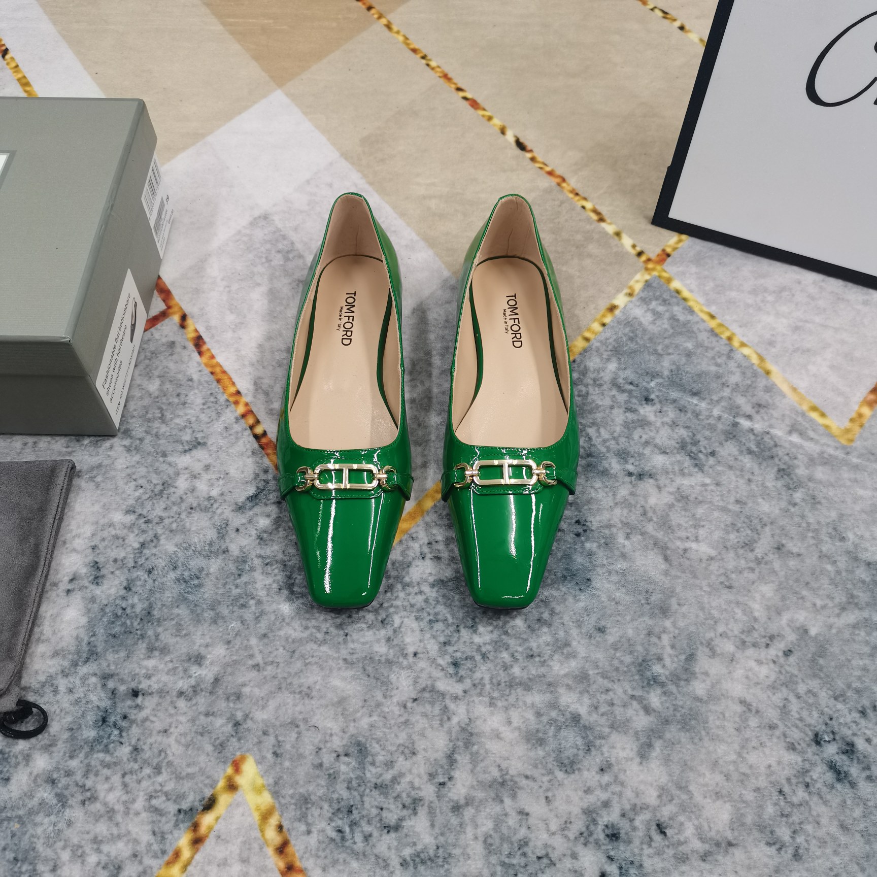 New TOM FORD Metal Button Shoes with AAA Italian Sheepskin: Perfect Details & Quality - 图片 2
