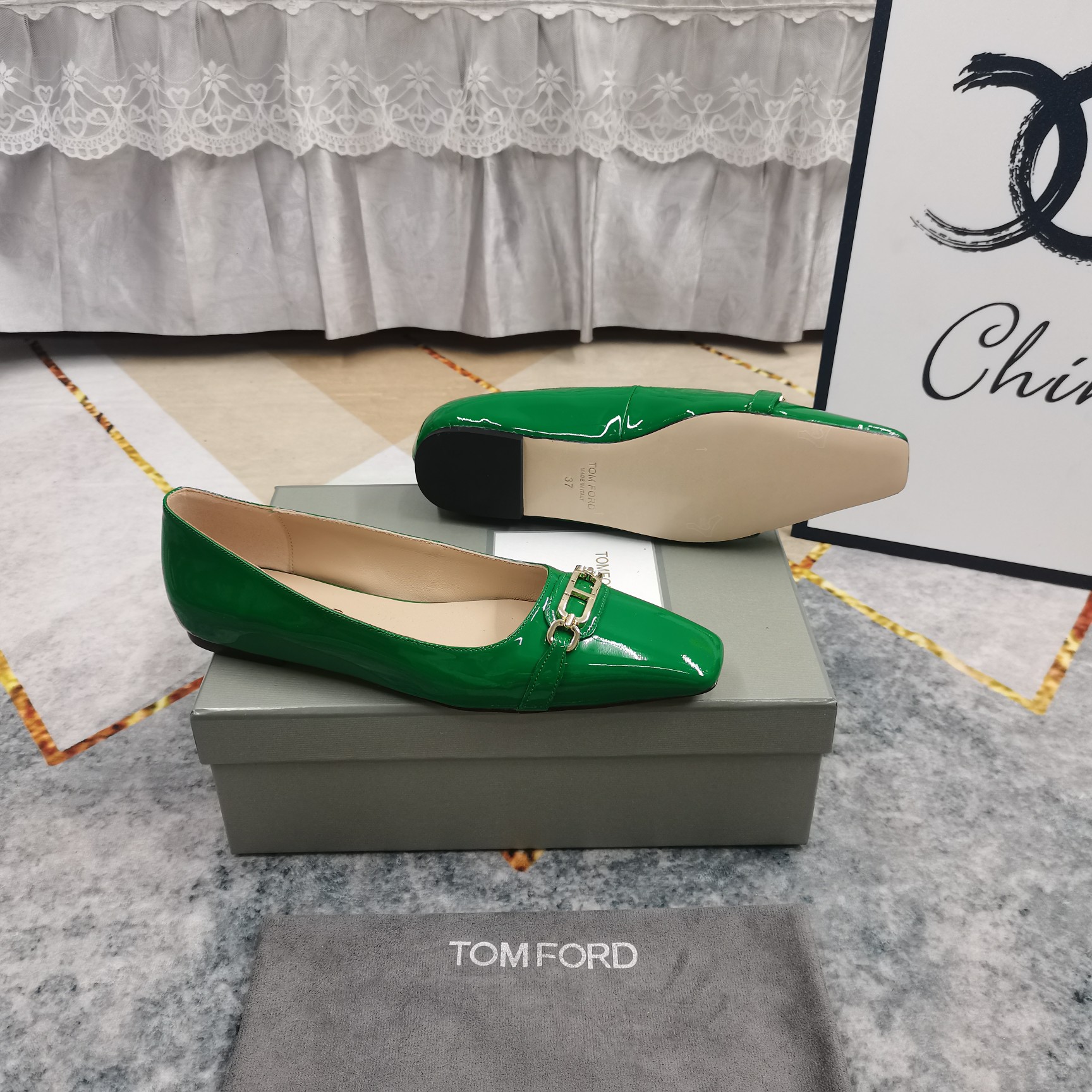 New TOM FORD Metal Button Shoes with AAA Italian Sheepskin: Perfect Details & Quality - 图片 9