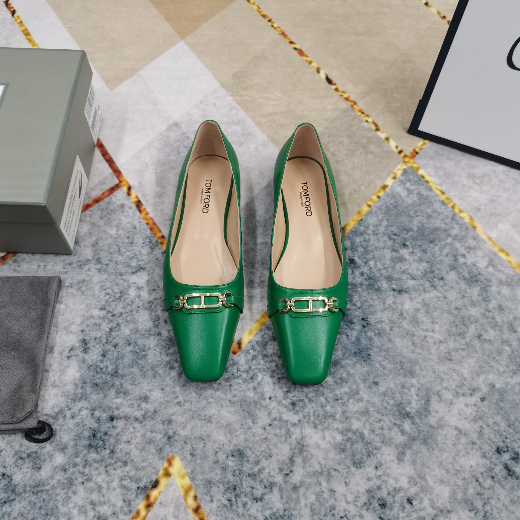 2025 New TOM FORD Metal Button Shoes with AAA Italian Sheepskin - 图片 2