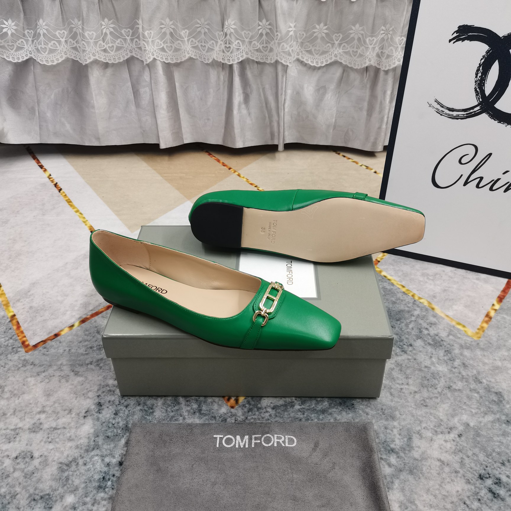 2025 New TOM FORD Metal Button Shoes with AAA Italian Sheepskin - 图片 9