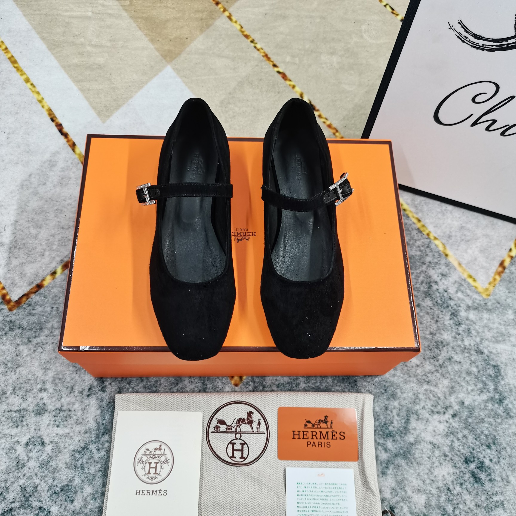 Hermes Mary Jane Ballet Flats - Comfortable Leather Shoes for Women 6 a1743509706795 4023