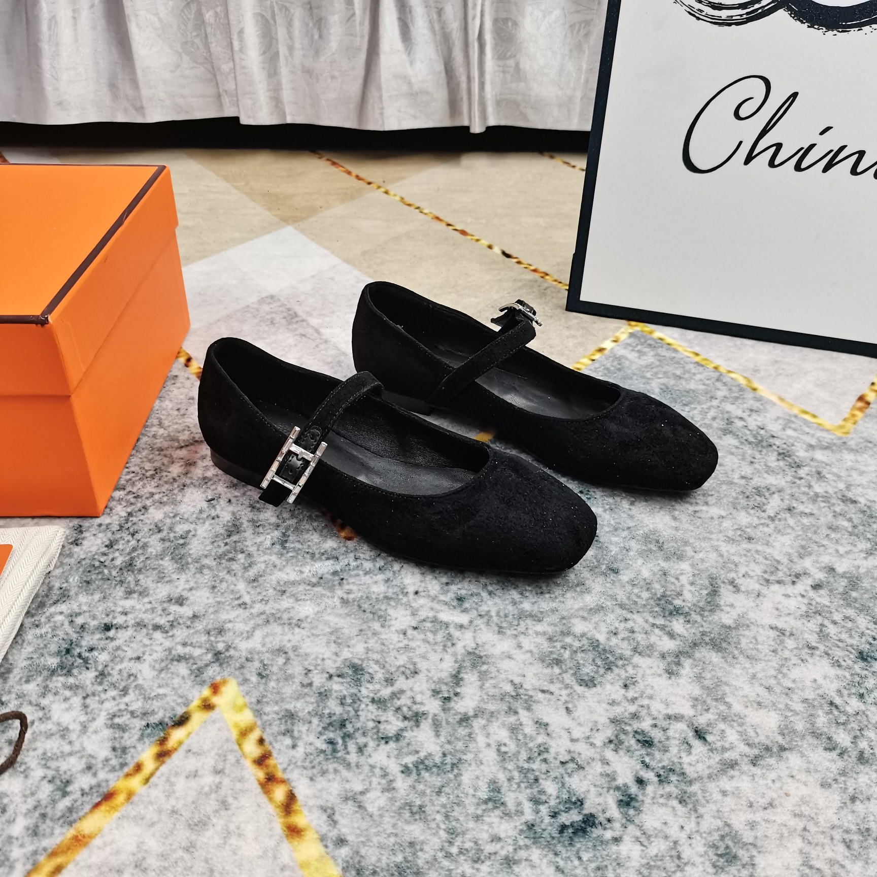 Hermes Mary Jane Ballet Flats - Comfortable Leather Shoes for Women 3 a1743509707985 5135