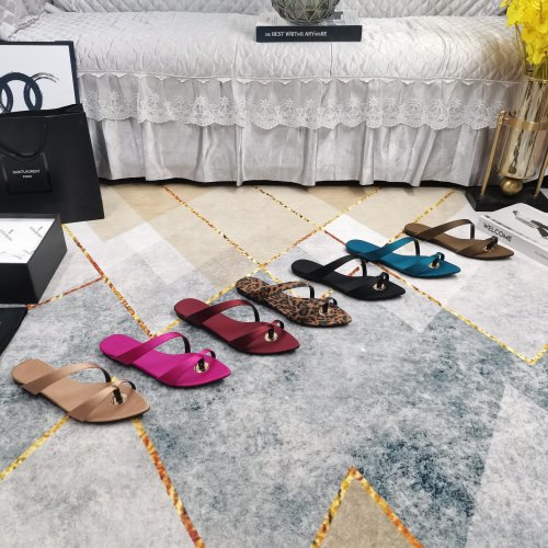 Yves Saint Laurent Women's Flat Toe-Ring Sandals | Size 34-43 1 Yves Saint Laurent Women's Flat Toe-Ring Sandals | Size 34-43