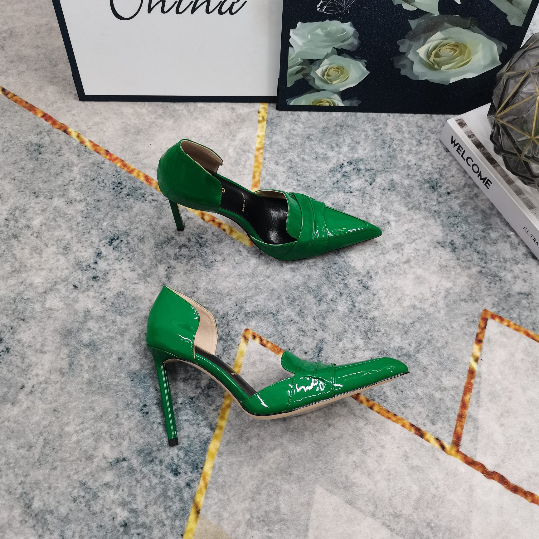 Tom Ford Green Pointed-Toe Pumps