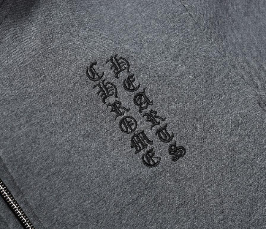高版本Chrome hearts克罗心 刺绣梵文开衫拉链外套