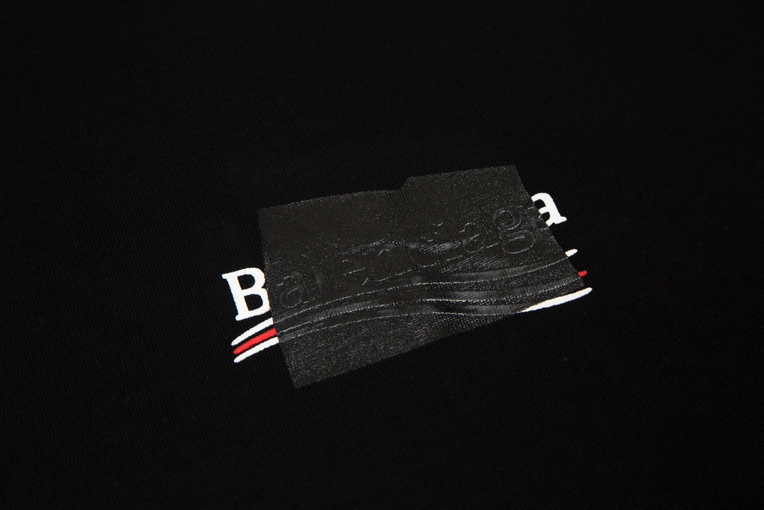 高版本BALENCIAGA/巴黎世家 新款胶条可乐印花短袖T恤