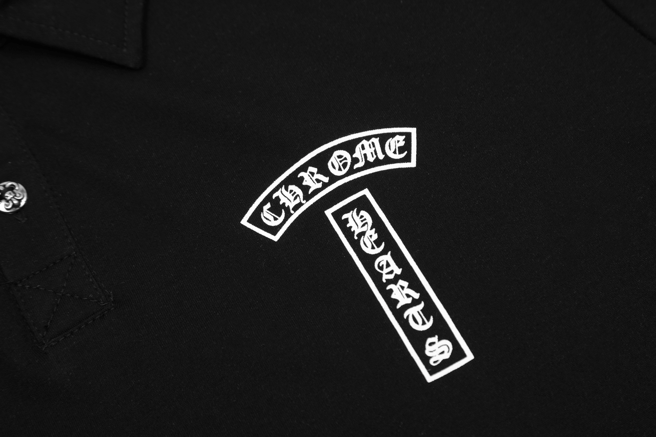 高版本Chrome Hearts克罗心 梵文印花polo衫