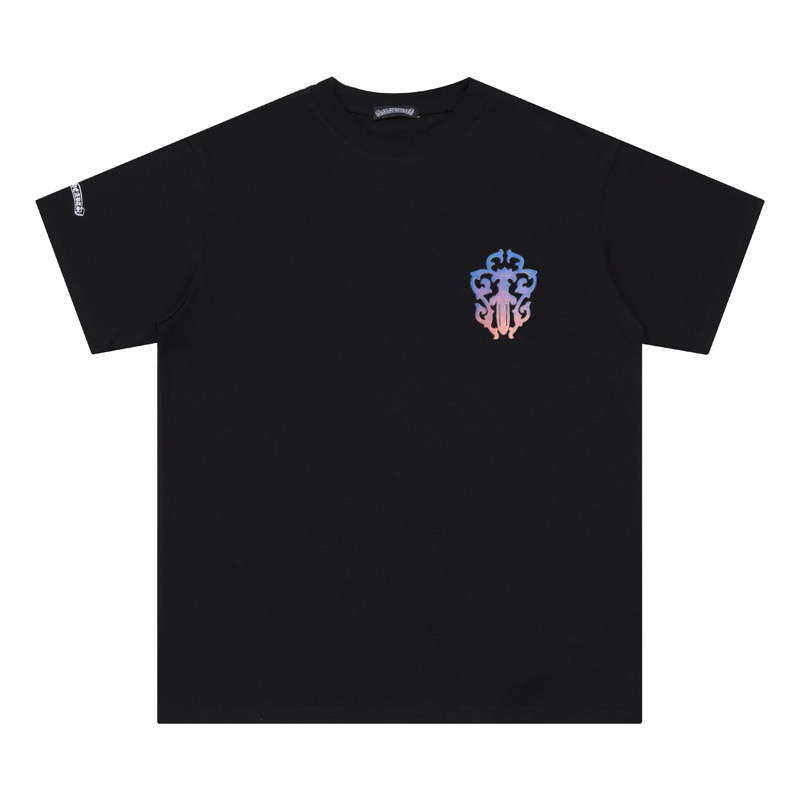 高版本Chrome Hearts 克罗心 渐变宝剑马蹄印花短袖