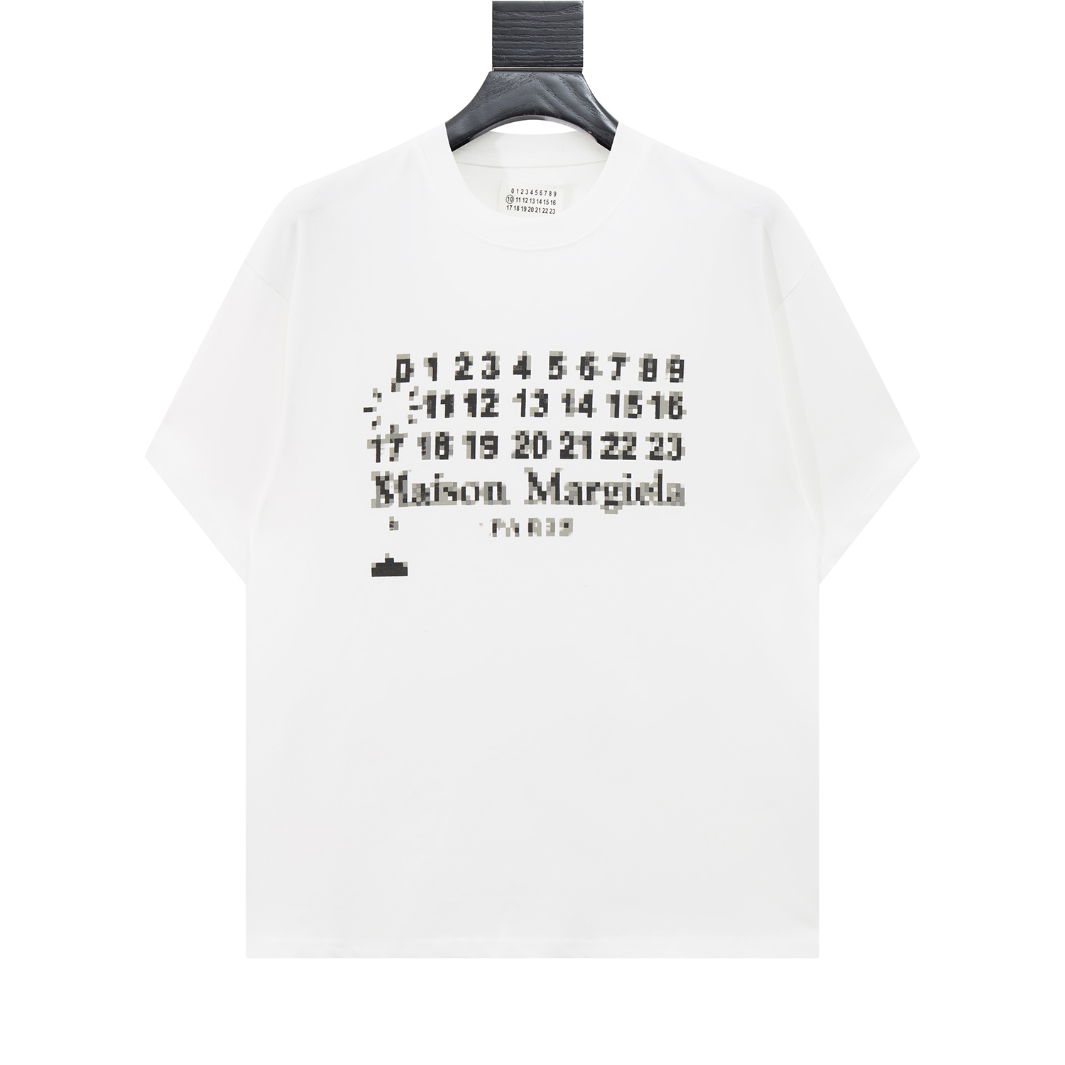 高版本MaisonMargiela/马吉拉 马赛克数字印花短袖