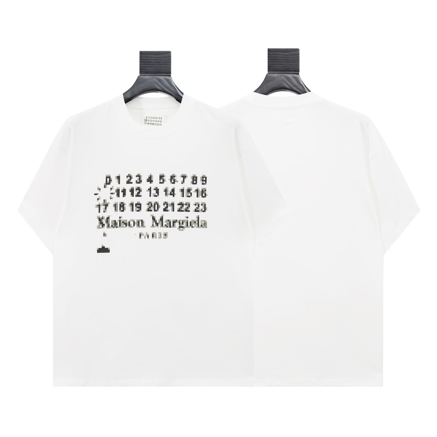高版本MaisonMargiela/马吉拉 马赛克数字印花短袖