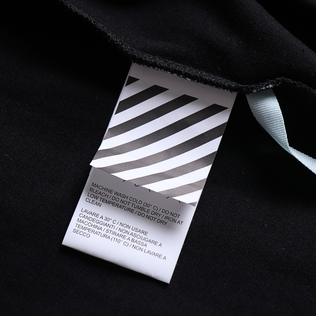高版本OFF-WHITE 卡通渐变箭头印花短袖T恤