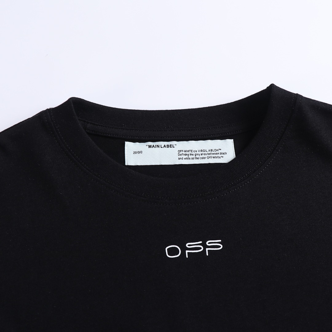 高版本OFF-WHITE 卡通渐变箭头印花短袖T恤