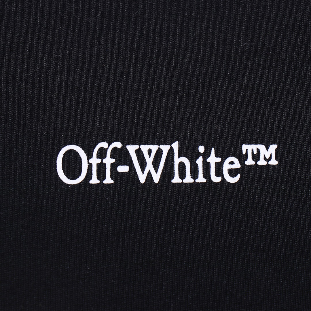 高版本OFF-WHITE 23ss彩虹卡通人印花箭头短袖T恤