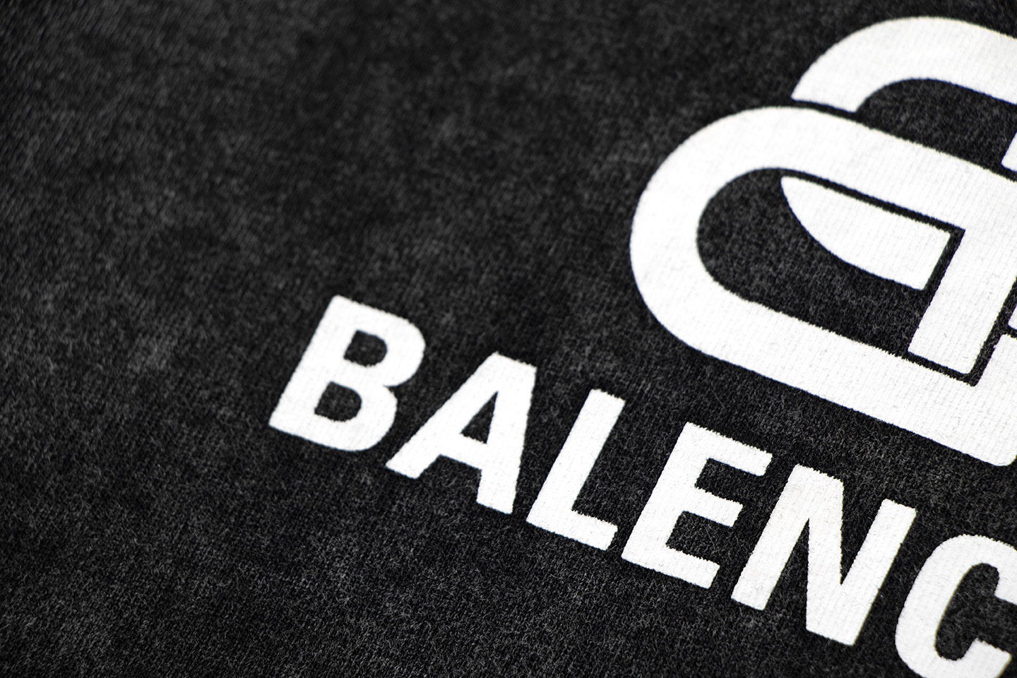 高版本BALENCIGA巴黎世家 锁扣印花水洗做旧短袖