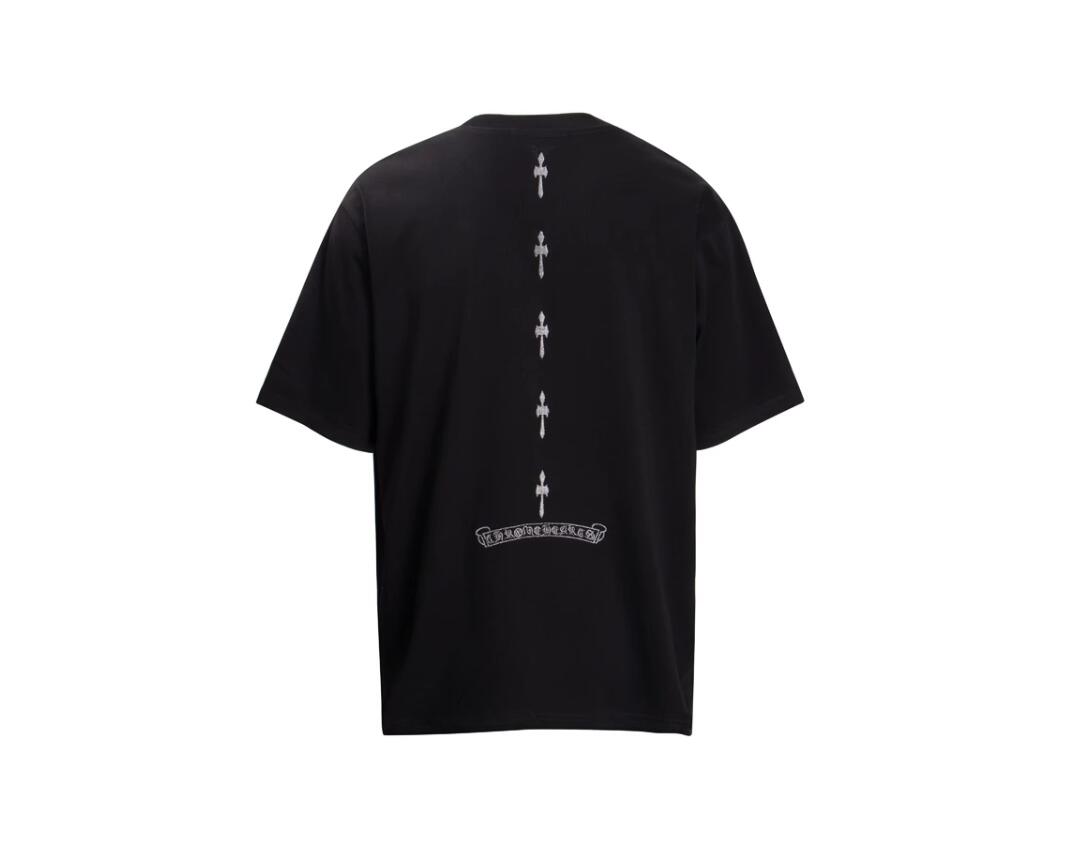 高版本Chrome Hearts克罗心 银线刺绣logo短袖