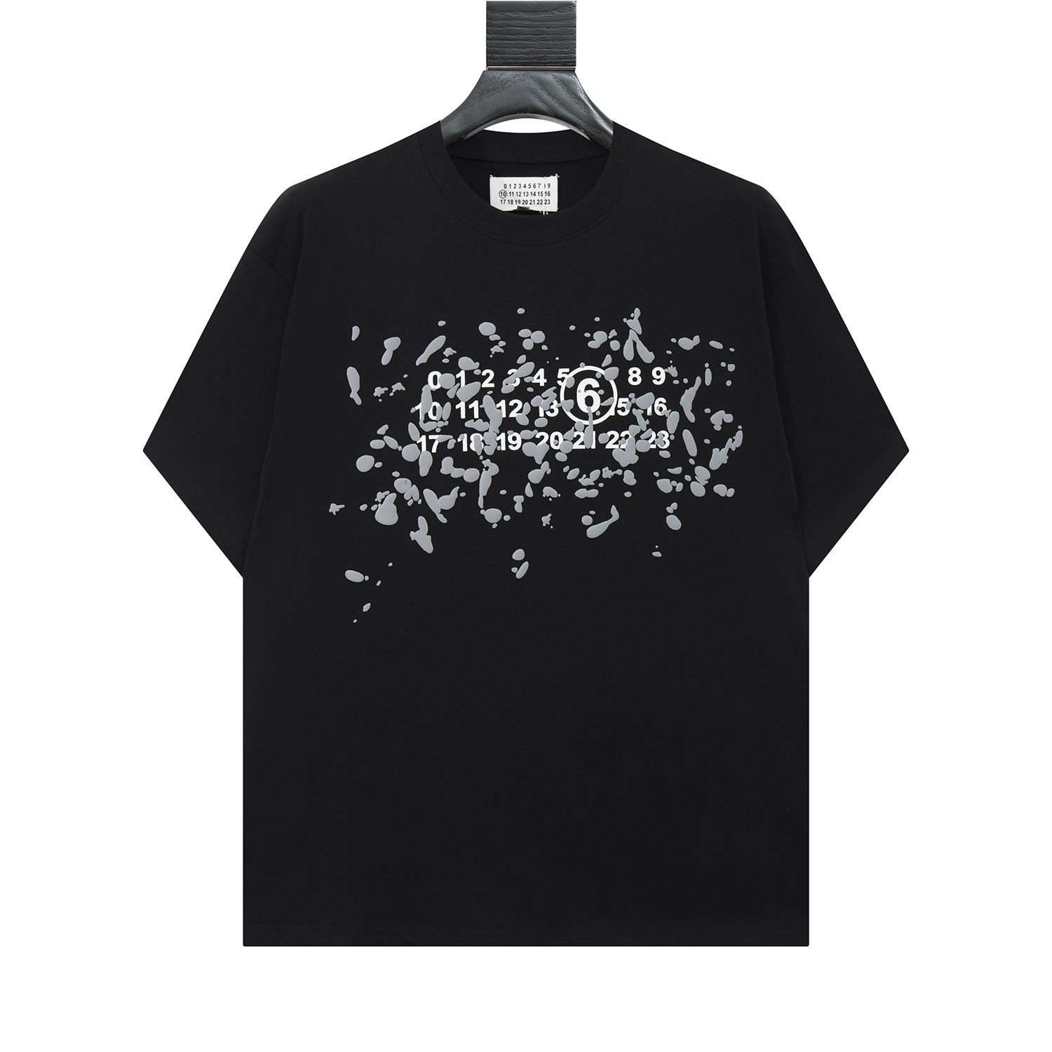 高版本MaisonMargiela/马吉拉 MM6发泡数字印花短袖