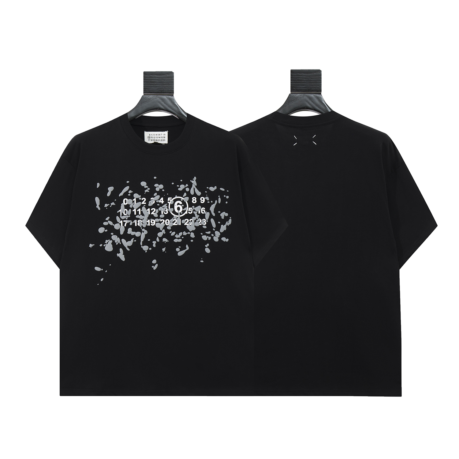 高版本MaisonMargiela/马吉拉 MM6发泡数字印花短袖
