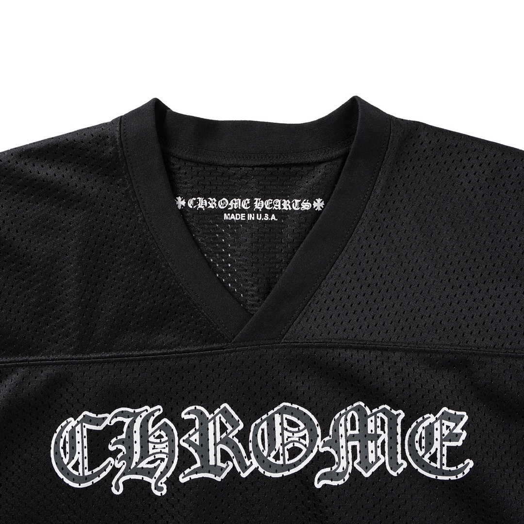 最高版本Chrome Hearts克罗心 梵文网眼冰球服短袖