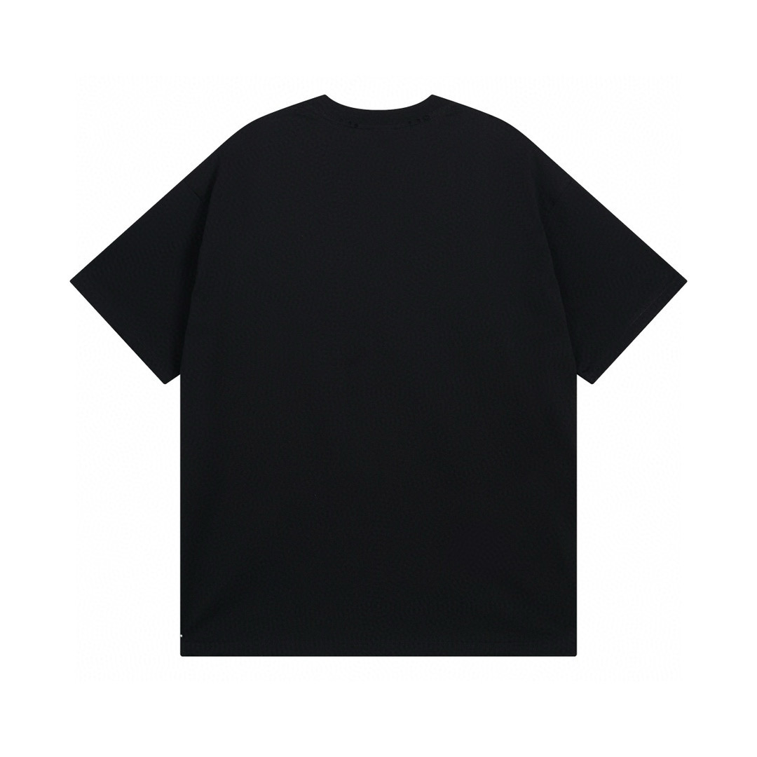高版本BALENCIAGA/巴黎世家 做旧龟裂反字母印花短袖T恤