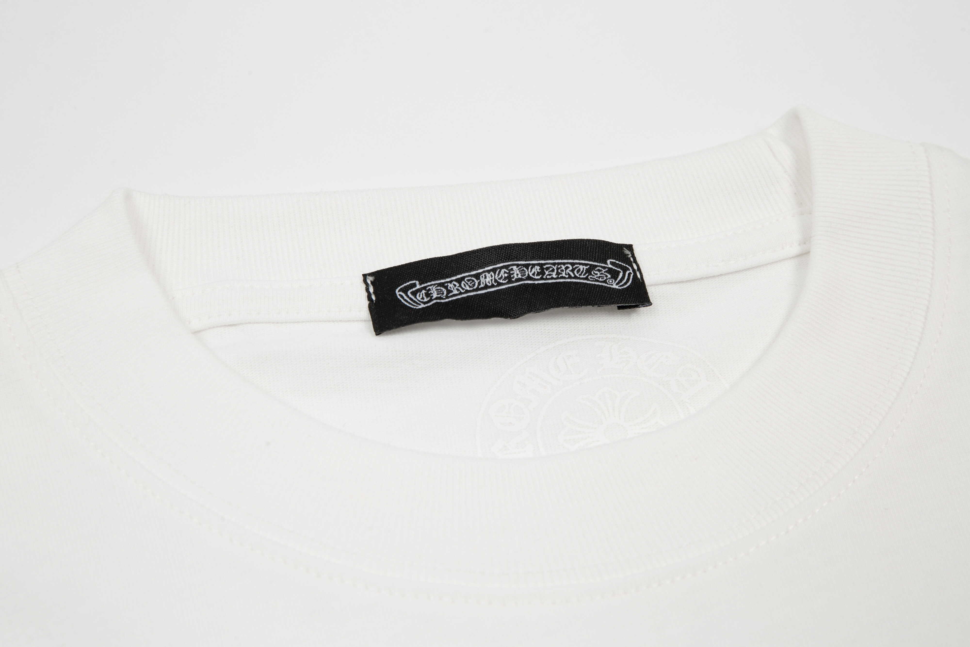 高版本Chrome Hearts 克罗心多彩重叠十字印花短袖