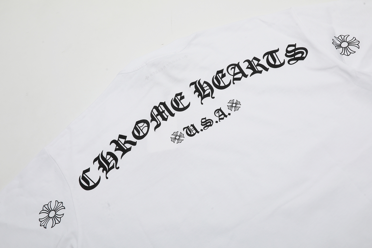 高版本Chrome Hearts克罗心 梵文印花短袖