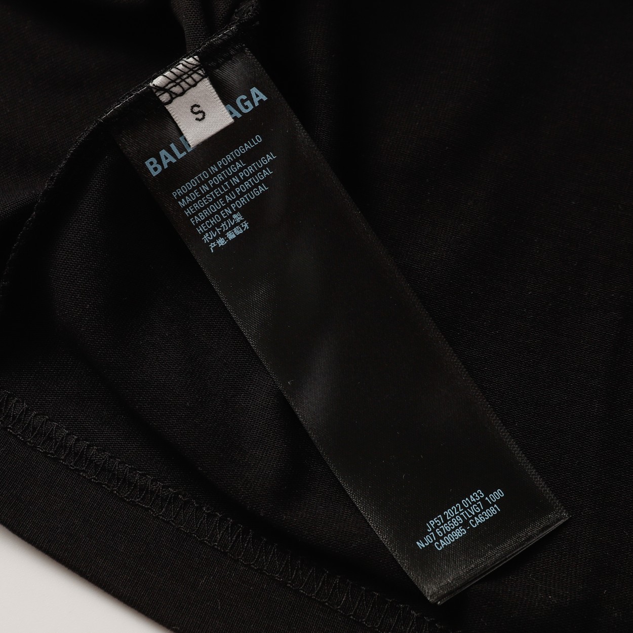 高版本BALENCIAGA/巴黎世家 logo字母刺绣短袖T恤 前后手臂均刺绣