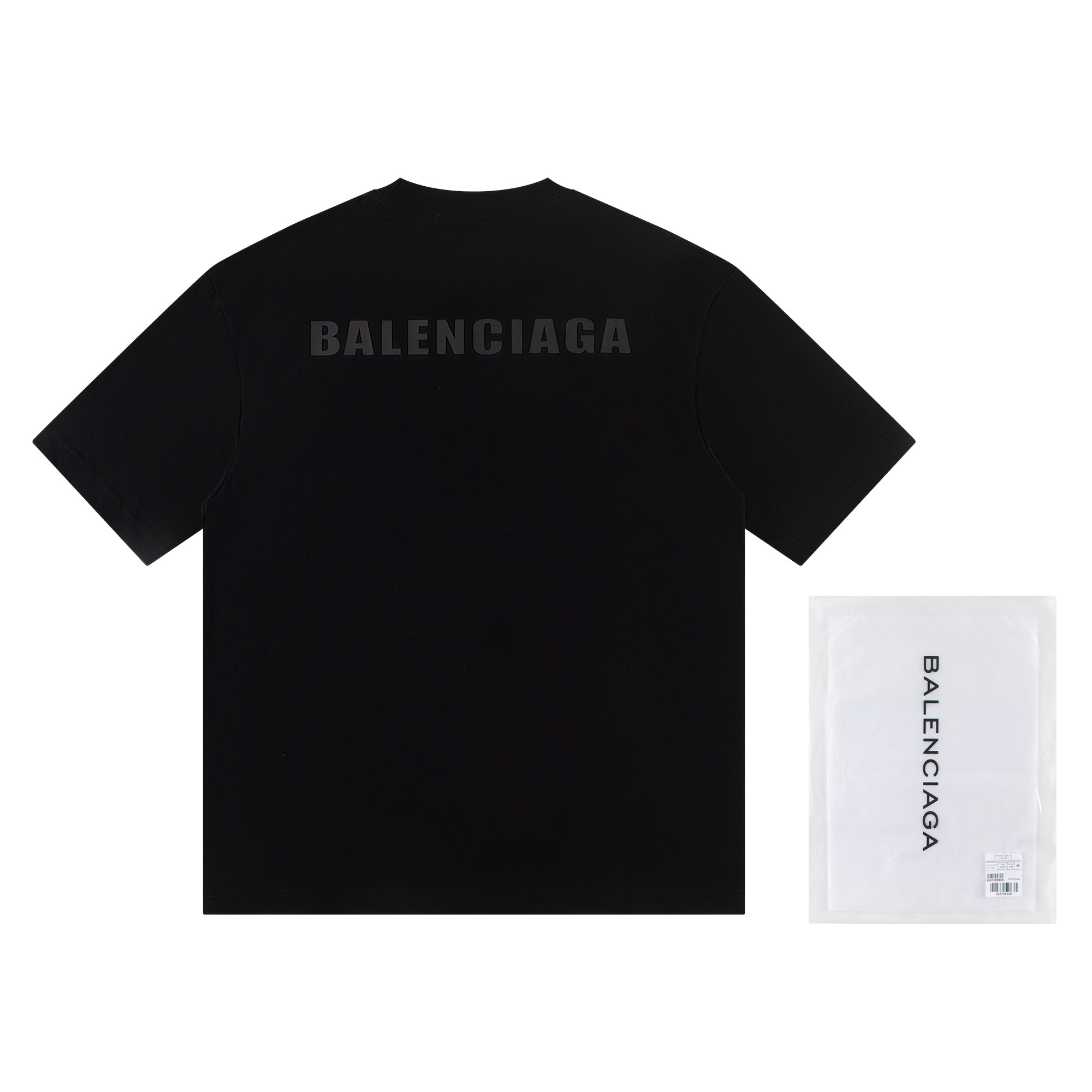 高版本BALENCIAGA/巴黎世家 硅胶字母印花短袖