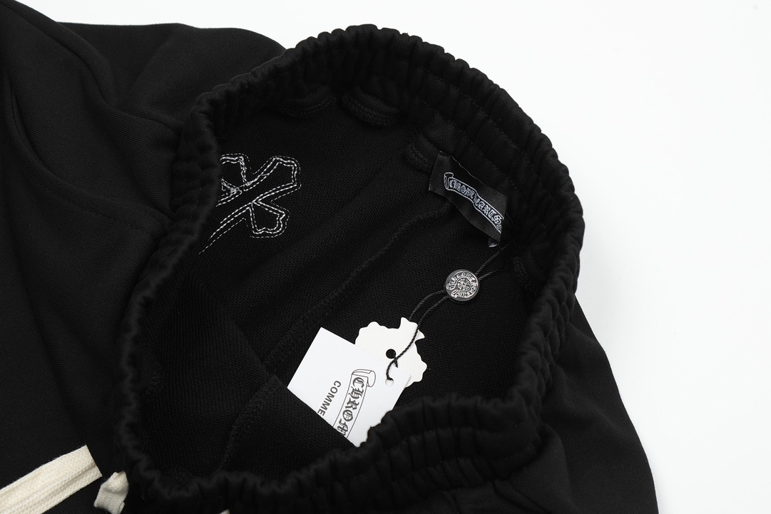高版本Chrome Hearts 克罗心皮标十字短裤