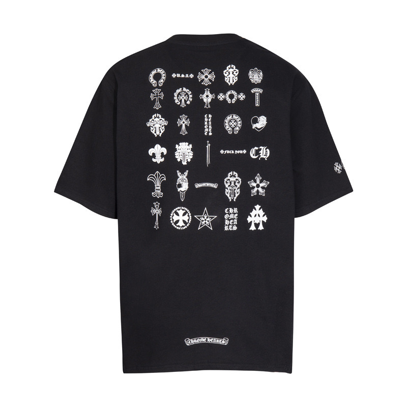 高版本Chrome Hearts 克罗心 经典元素logo印花短袖
