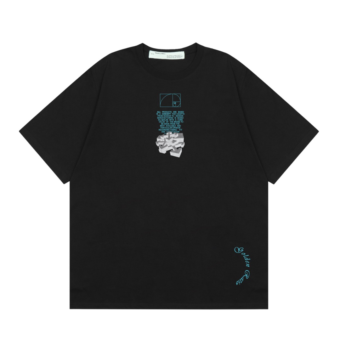 高版本OFF-WHITE 字母溶解箭头短袖T恤