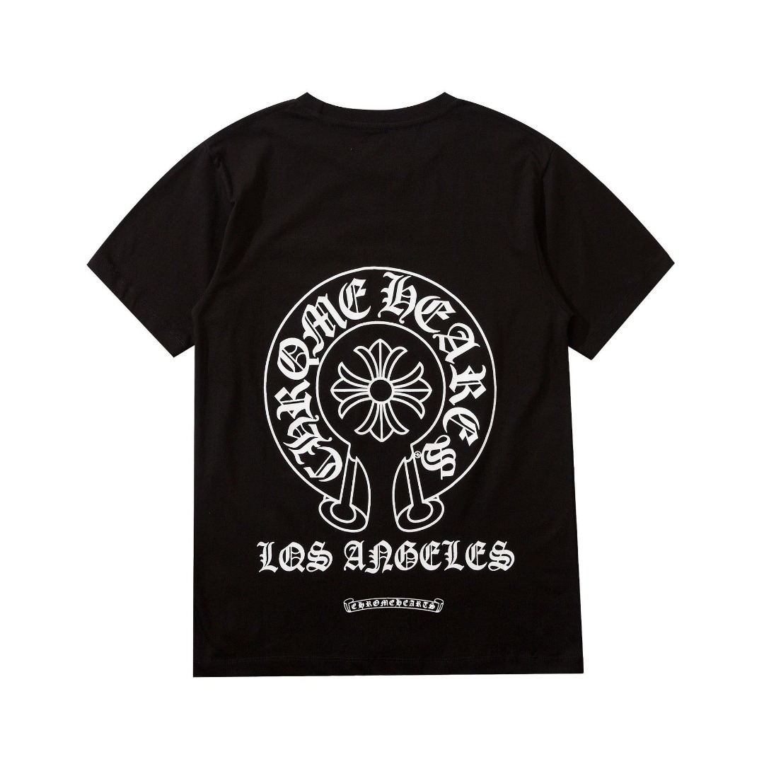 高版本Chrome Hearts 克罗心 梵文马蹄印花短袖