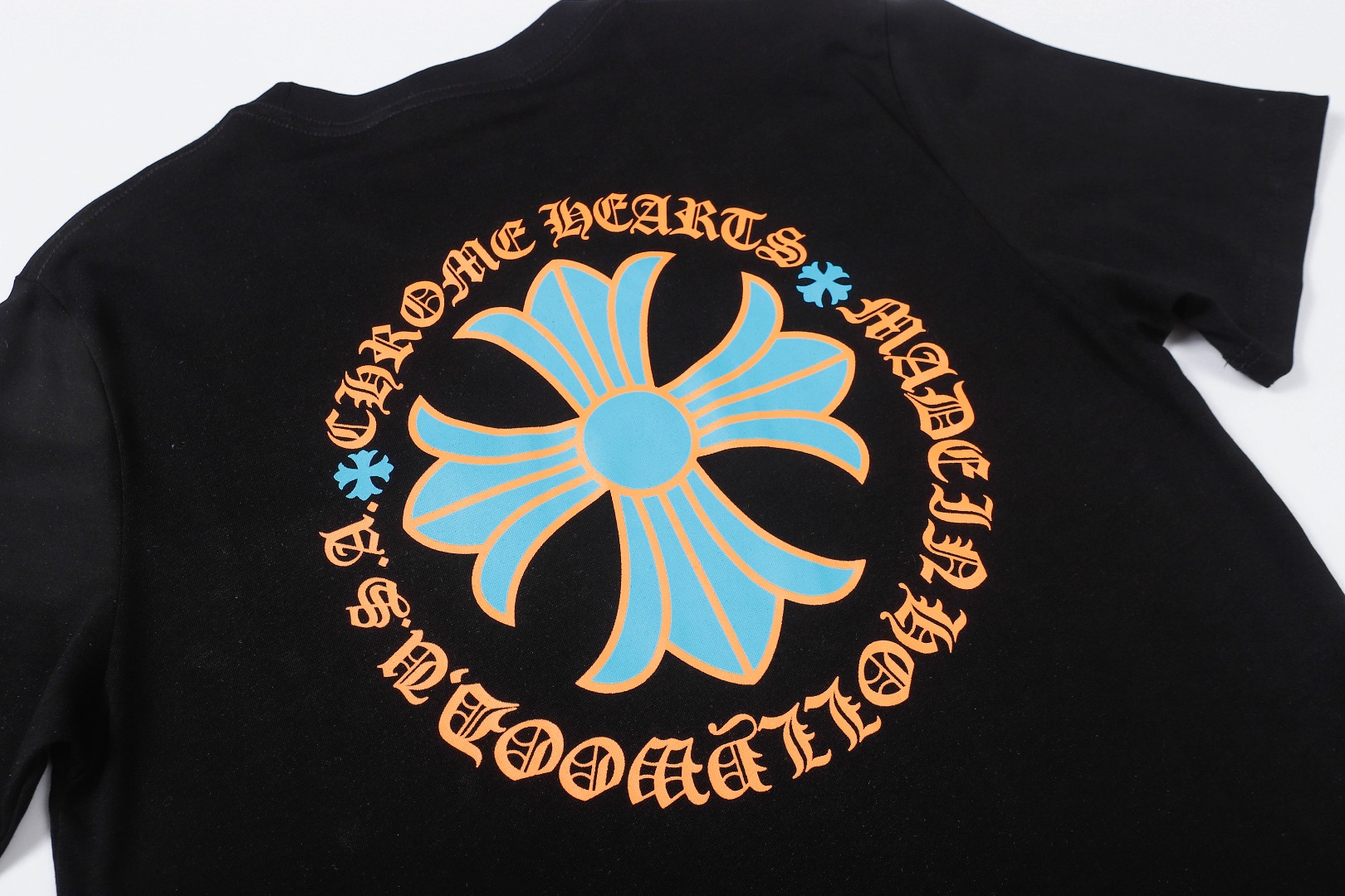 高版本Chrome Hearts 克罗心梵文十字印花短袖
