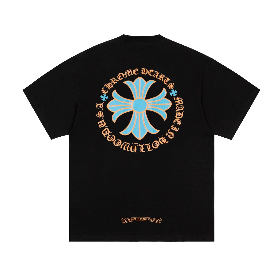 高版本Chrome Hearts 克罗心梵文十字印花短袖