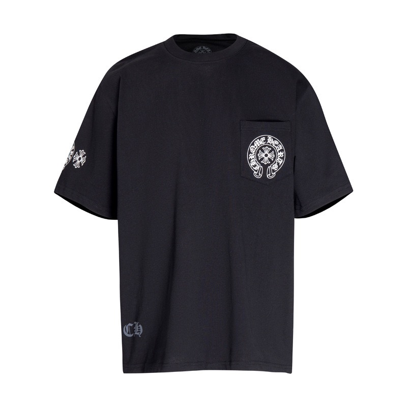 高版本Chrome Hearts 克罗心 串标马蹄印花短袖