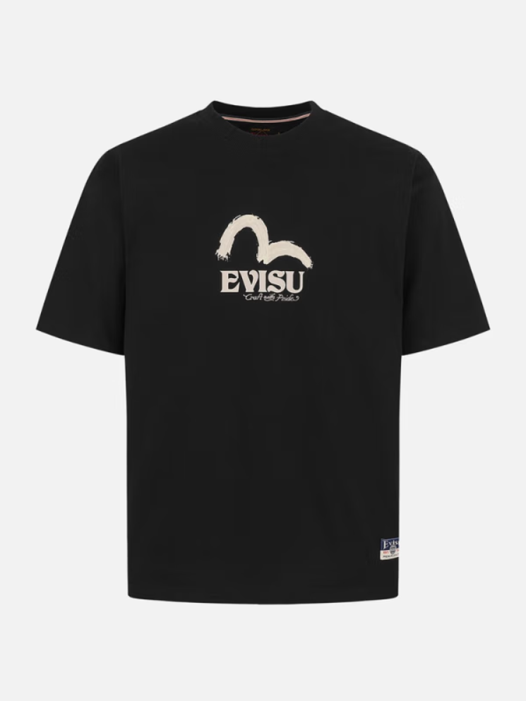 高版本Evisu福神 神兽白泽系列大M印花短袖