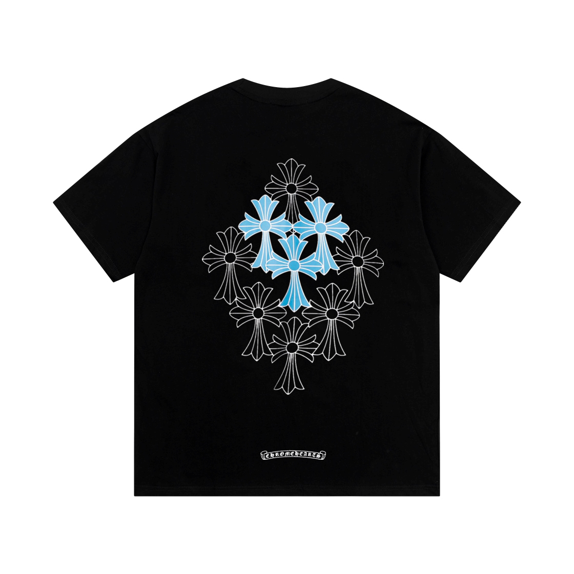 高版本Chrome Hearts 克罗心 重叠十字印花短袖