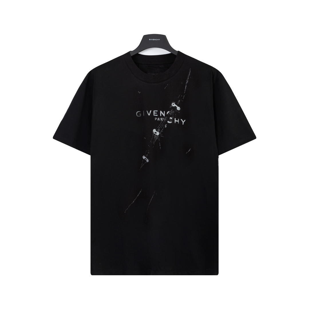 高版本Givenchy/纪梵希 错位字母印花短袖T恤