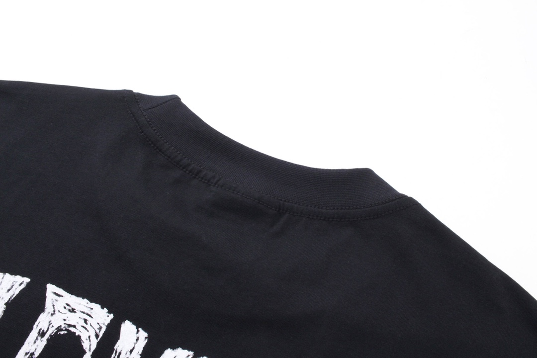高版本BALENCIAGA/巴黎世家 落日铁塔印花短袖T恤