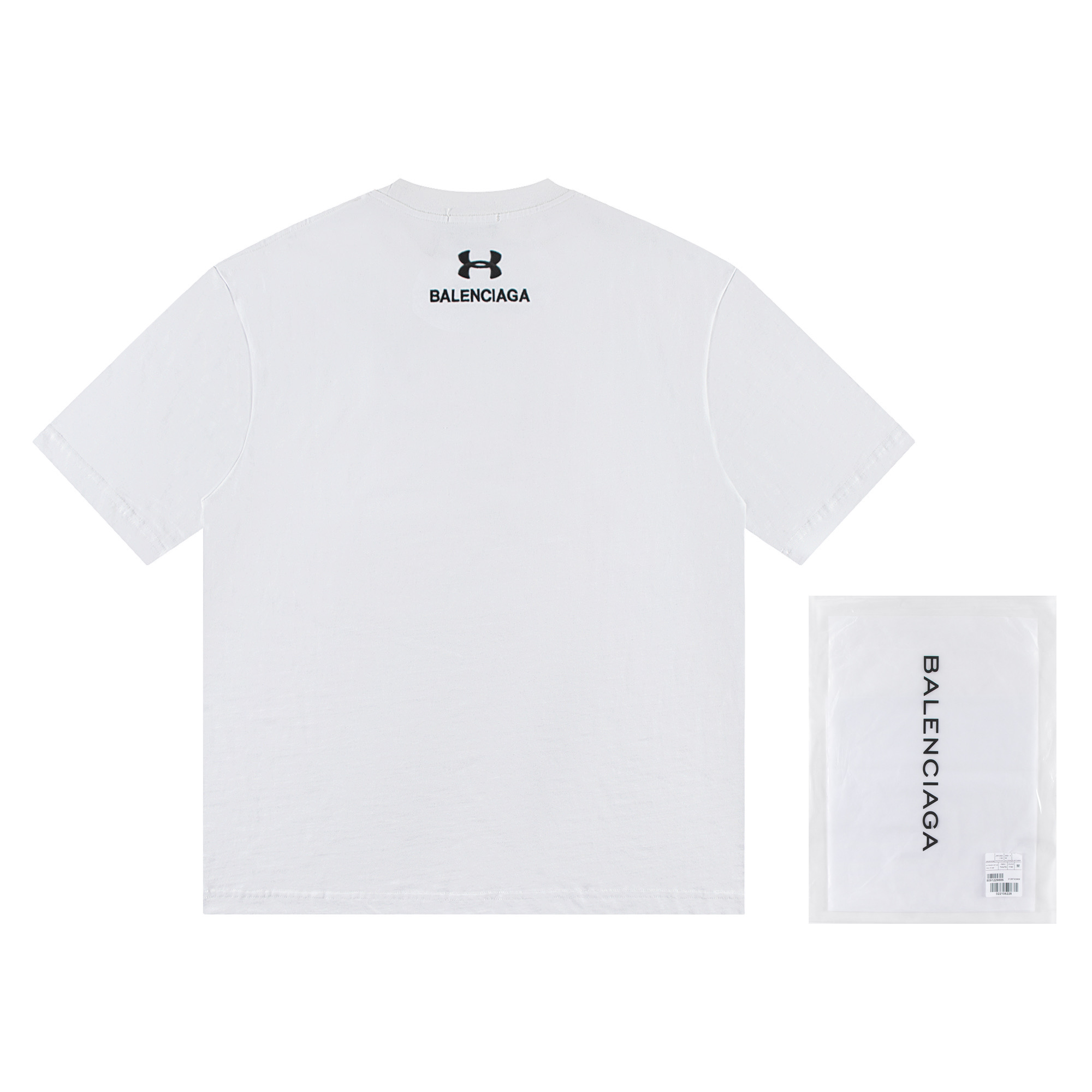 高版本BALENCIAGA/巴黎世家 x安德玛联名款重工刺绣字母短袖T恤