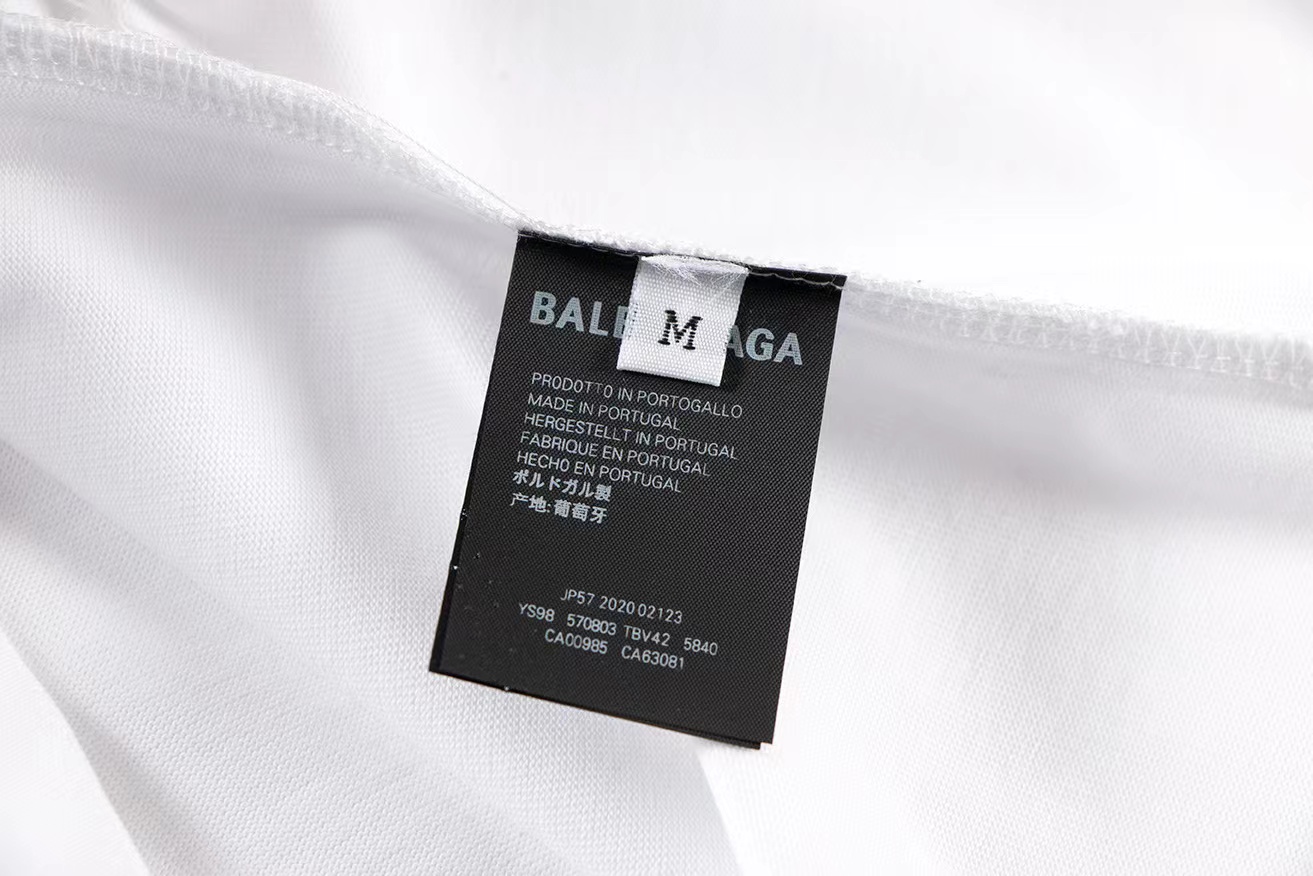 高版本BALENCIAGA/巴黎世家 x安德玛联名款重工刺绣字母短袖T恤