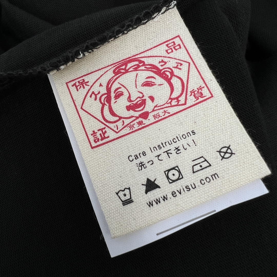 高版本Evisu福神 神兽白泽系列印花短袖