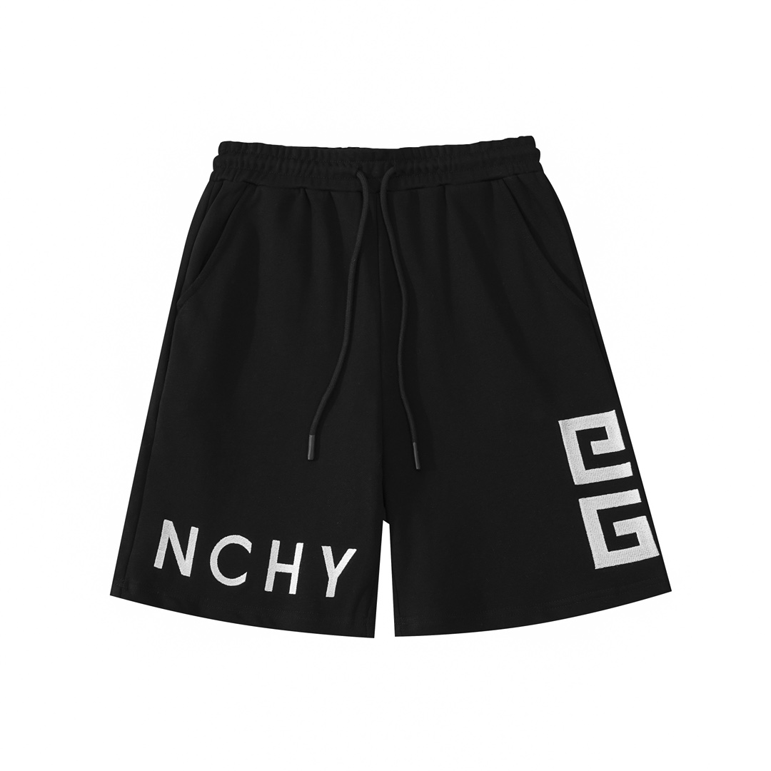 高版本Givenchy纪梵希 4G字母重工刺绣短裤
