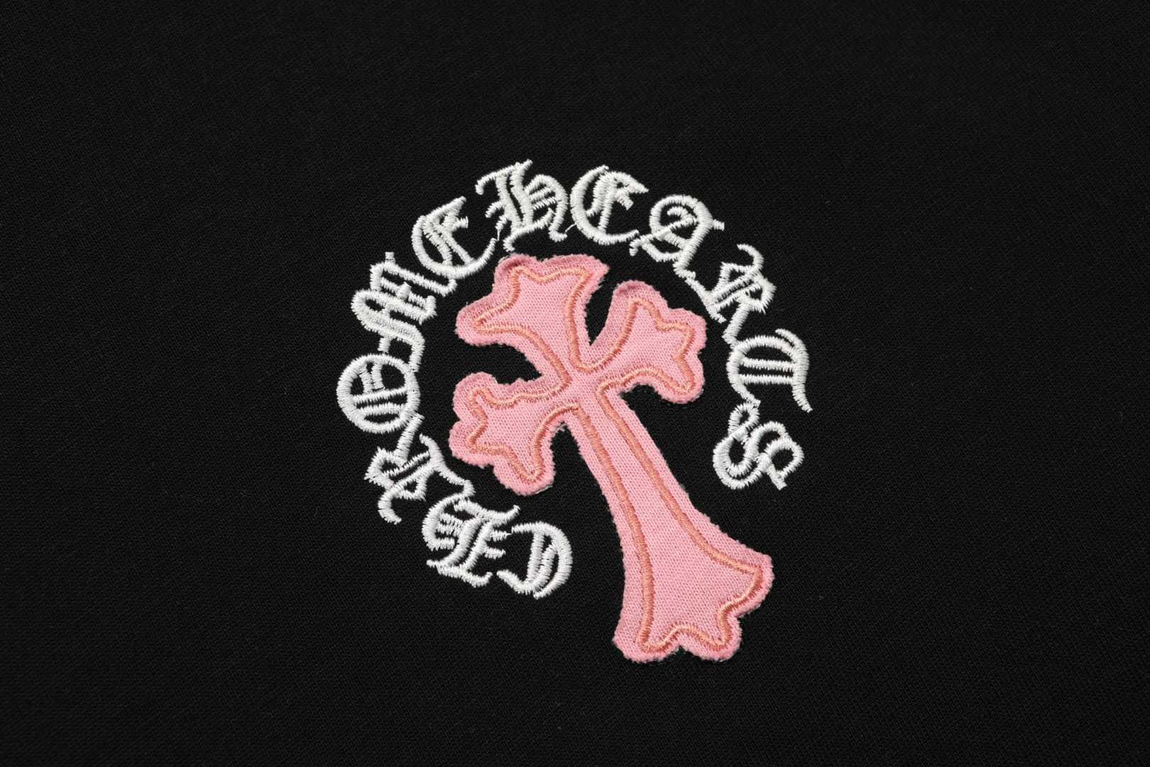 高版本Chrome Hearts克罗心 涂鸦十字贴布刺绣短袖