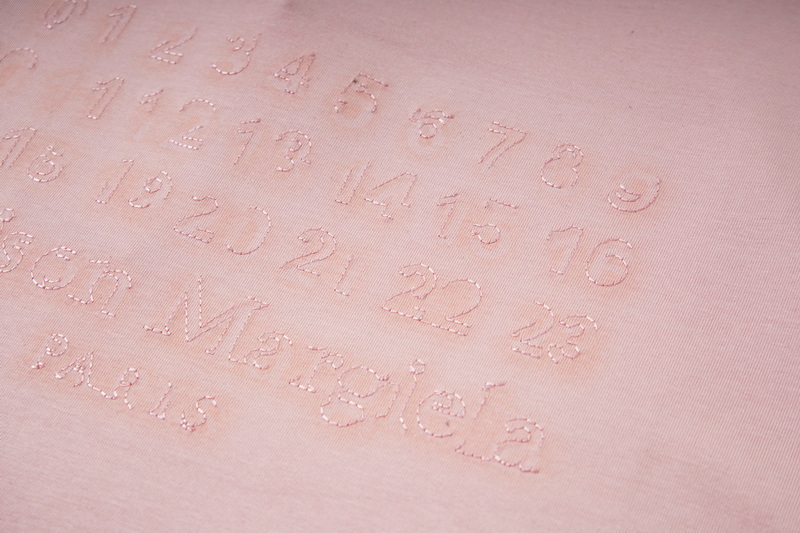 高版本MaisonMargiela/马吉拉 重影刺绣数字短袖男女同款