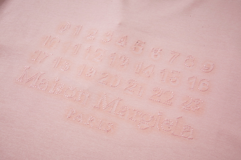 高版本MaisonMargiela/马吉拉 重影刺绣数字短袖男女同款