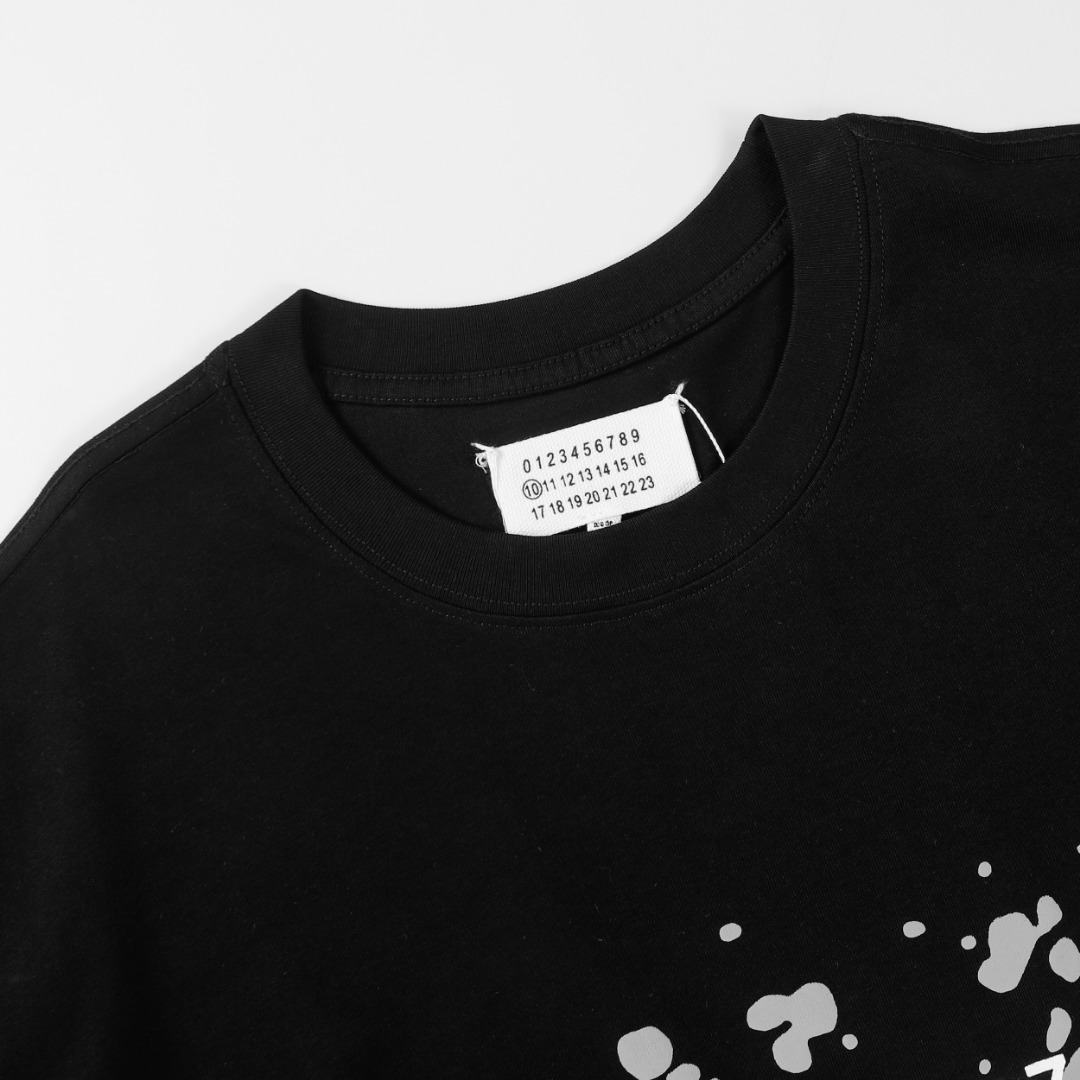 高版本MaisonMargiela/马吉拉 MM6发泡数字印花短袖