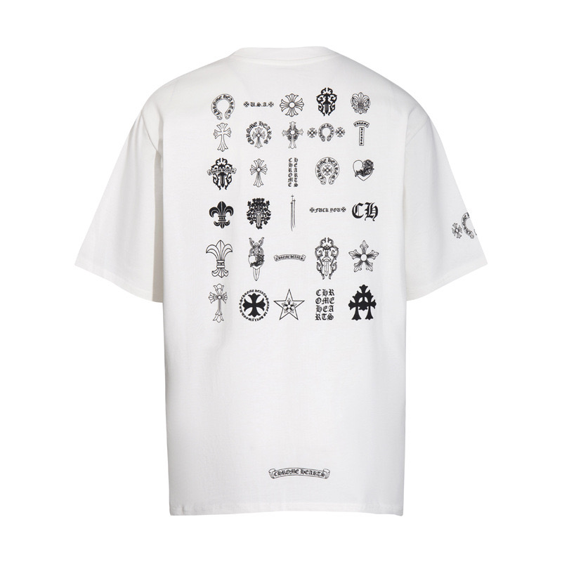 高版本Chrome Hearts 克罗心 经典元素logo印花短袖