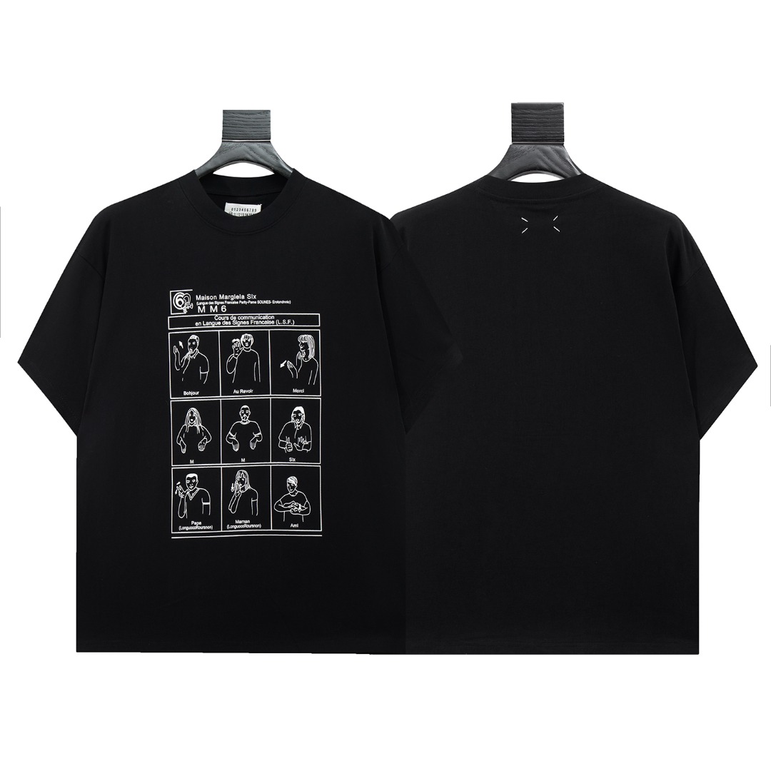 高版本MaisonMargiela/马吉拉 卡通人物印花短袖